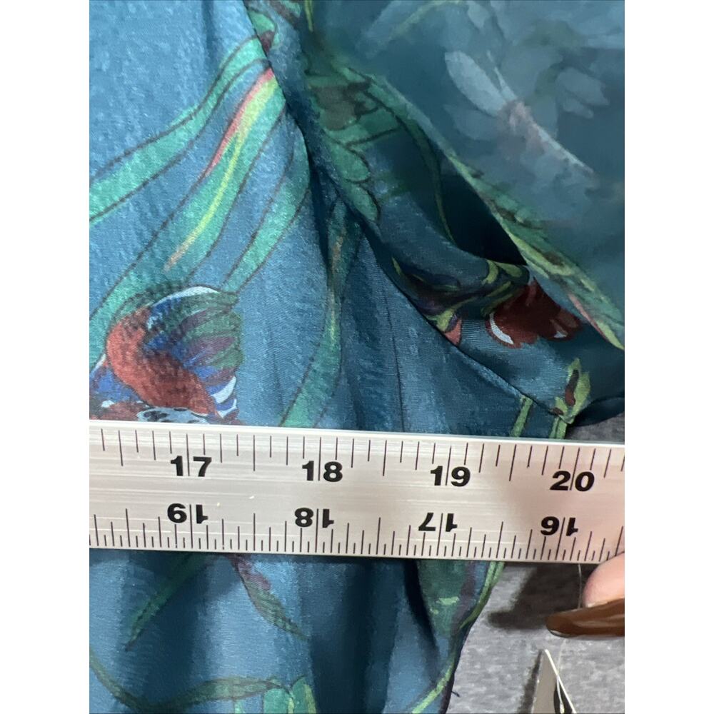 NWT Anthropologie Teal Floral Jumpsuit - Picture 8 of 16
